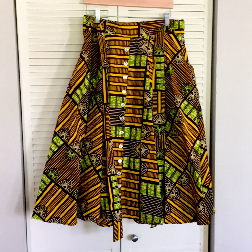Midi A Line Skirt